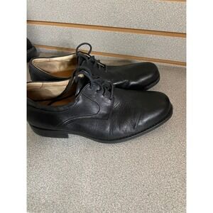Johnston & Murphy Mens Dress Shoes Oxfords Black Leather Lace Up Comfort 9.5M